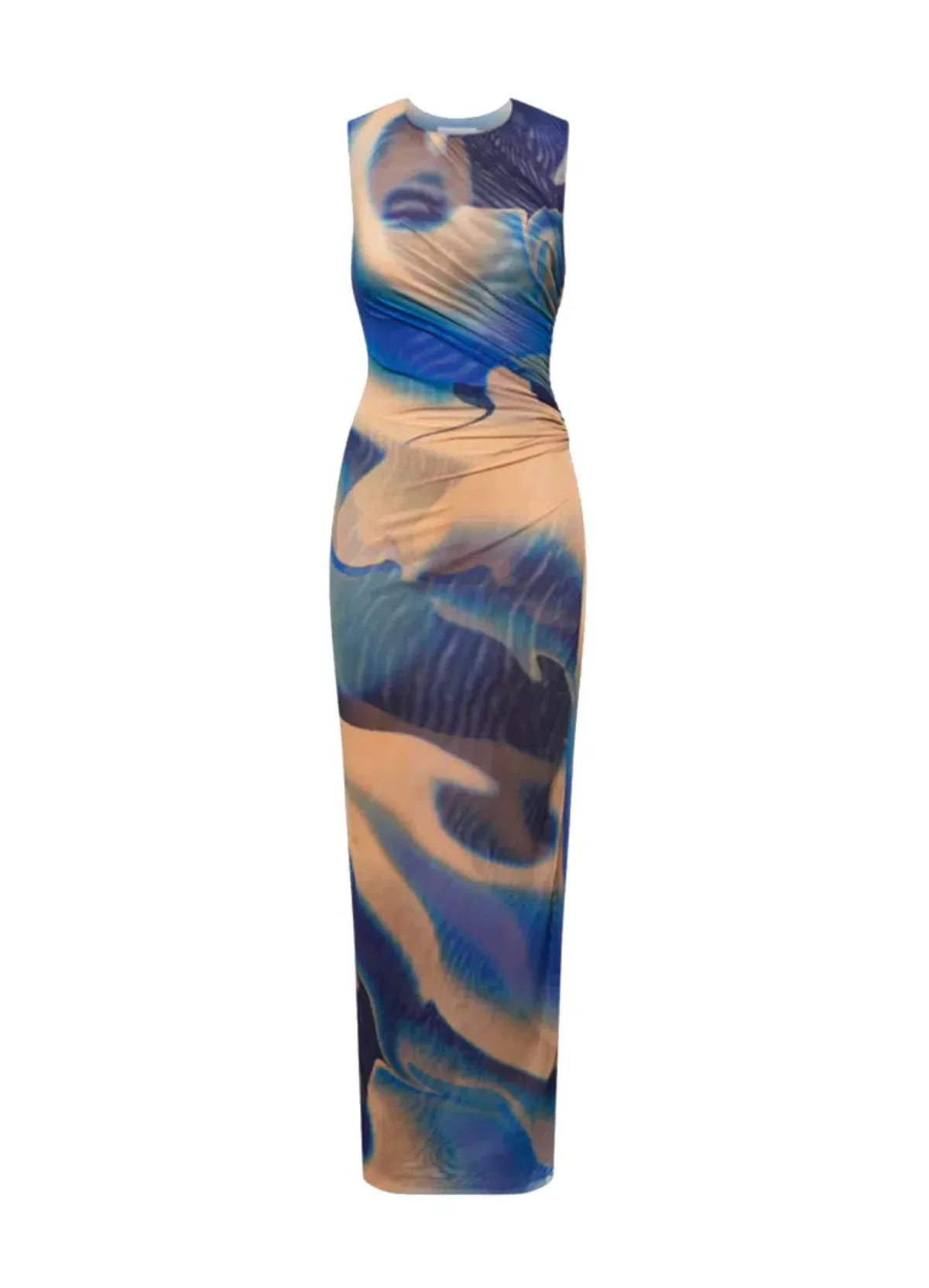 Scanlan Theodore Italian Watercolour Print Dress Blue Size 8 / S - Image 5