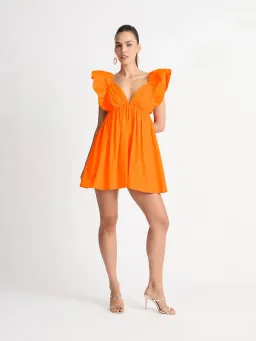 Sheike Bermuda Dress Orange Size AU 8 for rent on The Volte - image 1