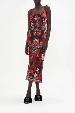 Camilla Long Bias Slip Sisterhood Of The Rose Black Size AU 6 for rent on The Volte - image 1