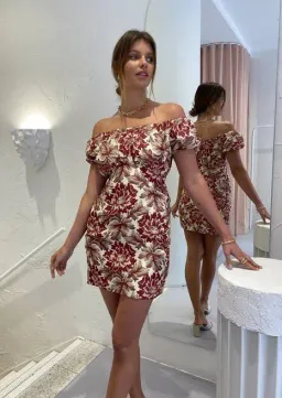 Sir The Label Valetta Off Shoulder Mini Dress Floral Size 3 / AU 12 for rent on The Volte - image 2