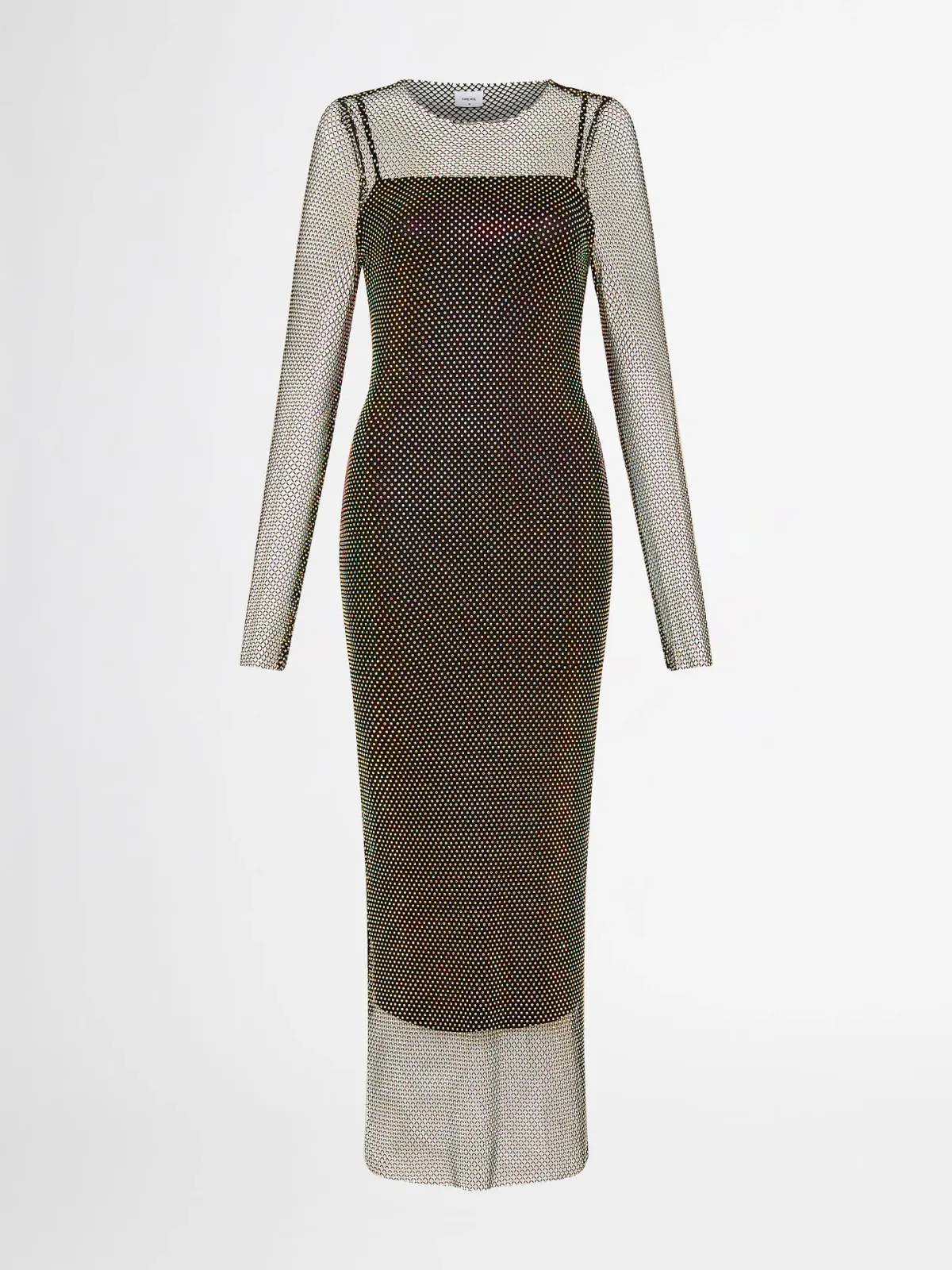 Sheike Crystal Mesh Midi Dress Size 8 / S - Image 3