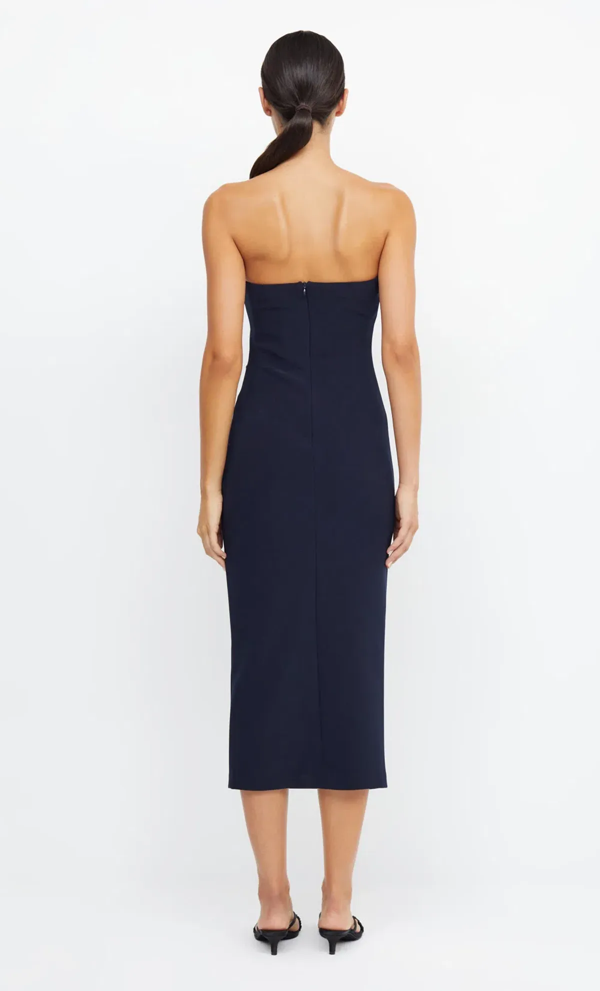 Bec & Bridge Be Mine Strapless Midi Dress Ink Size 12 - Image 2