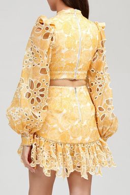 Acler Meredith Top & Skirt Set Lemon Size 8 for rent on The Volte - image 2