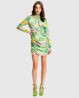 Alice McCall All That Glitters Mini Dress Green/Multi Size 12 for rent on The Volte - image 1