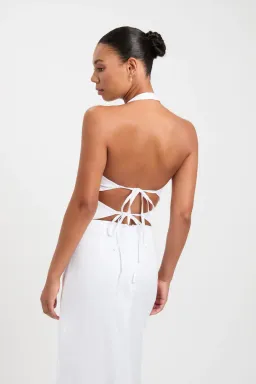 Kookai Tahiti Skirt & Top Set White Size 8 for rent on The Volte - image 2
