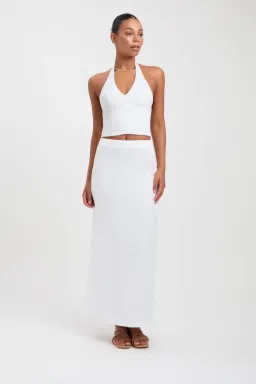 Kookai Tahiti Skirt & Top Set White Size 8 for rent on The Volte - image 1