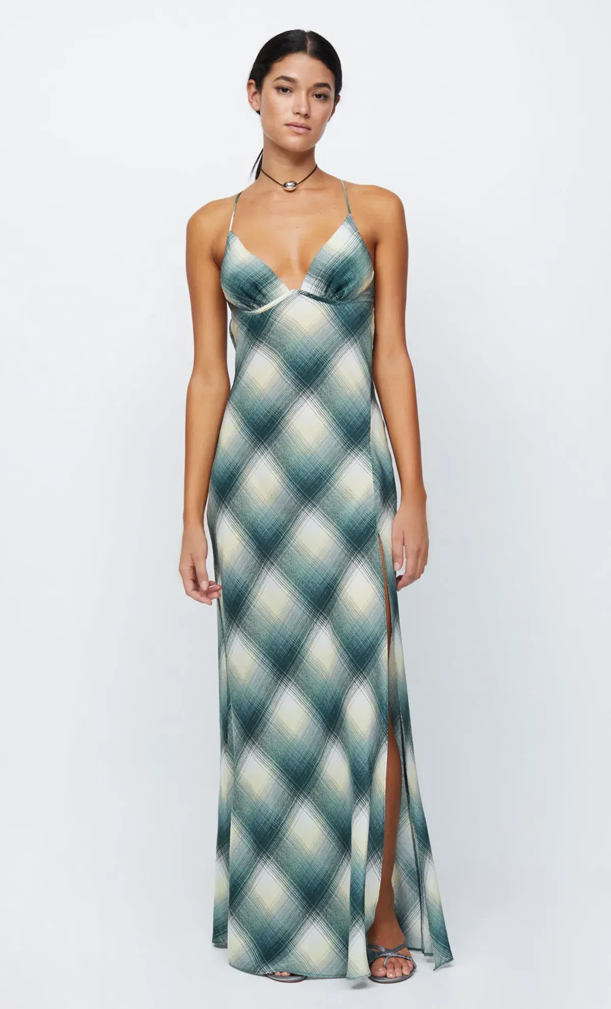 Bec & Bridge Edie Split Maxi Dress Print Size 8 - Image 6