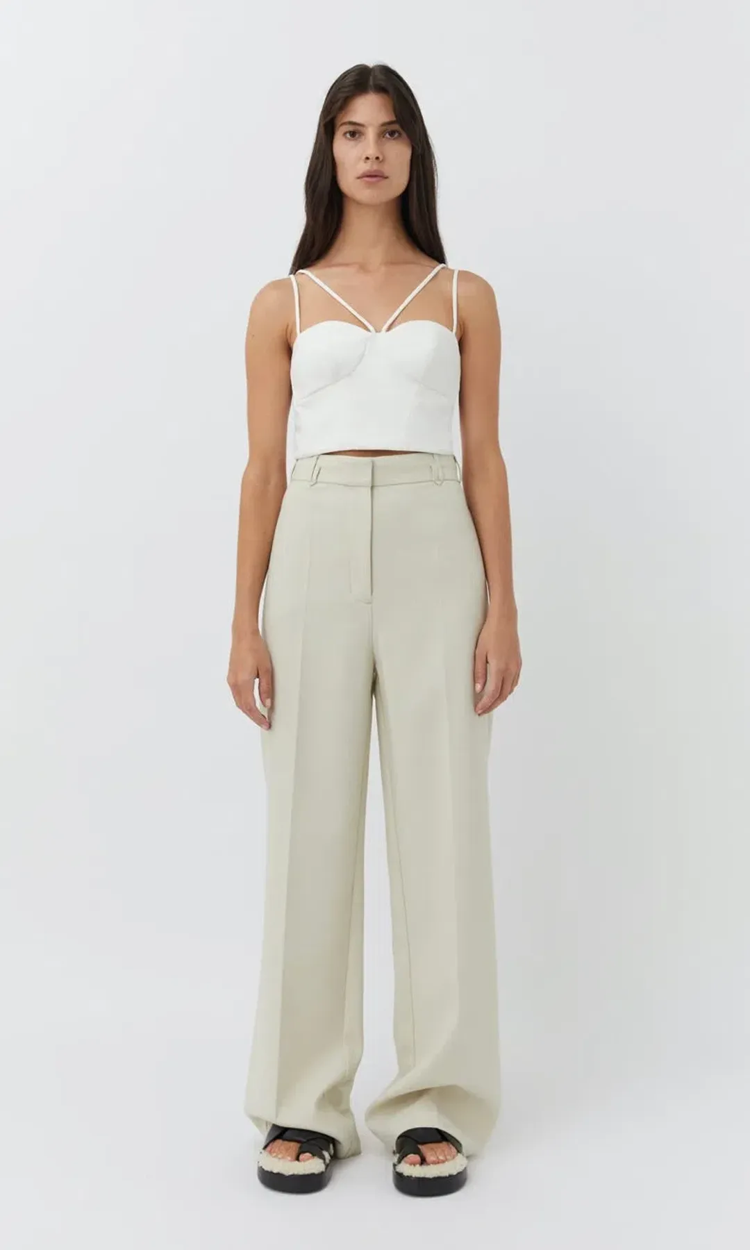 Camilla and Marc Raleigh Bodice White Size 6 for rent on The Volte - main image
