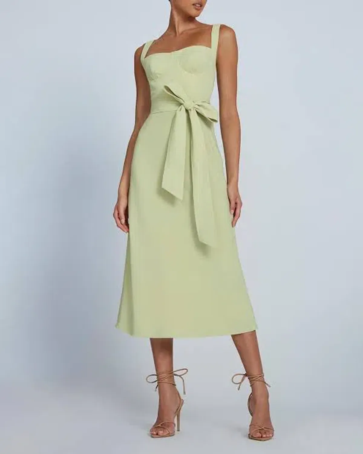 By Johnny Ora Bust Midi Dress Pistachio Size 8 - Image 1