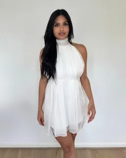 Calia Collection Rosalia Mini Dress White Size 10 for rent on The Volte - image 5