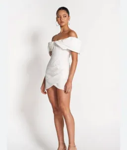 Sofia The Label Hailey Mini Dress in White Size XS / AU 6 for rent on The Volte - image 2
