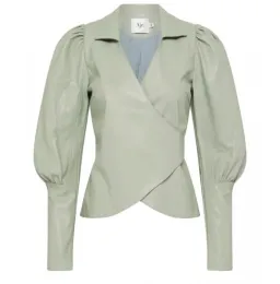 Aje Idyllic Wrap Top and Skirt Set Dusty Sage Green Size 6 for rent on The Volte - image 7