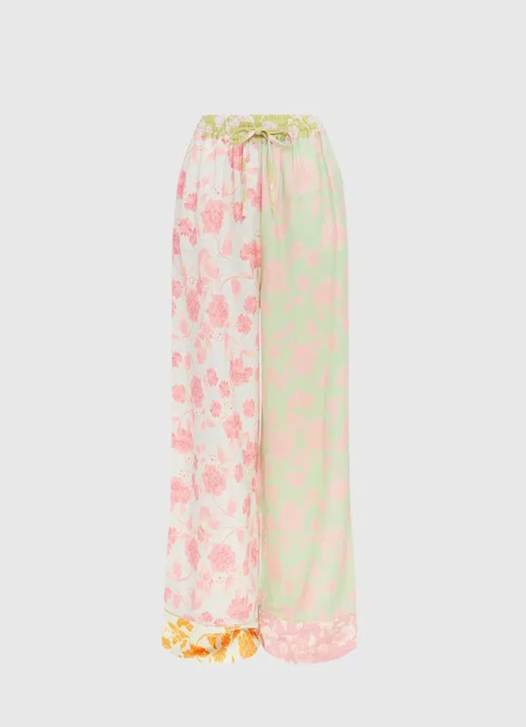 Leo Lin Anemone Splice Print Pants and Shirt Set Multi Size AU 16 for rent on The Volte - main image