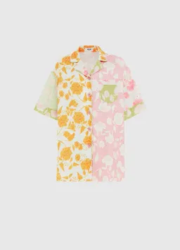Leo Lin Anemone Splice Print Pants and Shirt Set Multi Size AU 16 for rent on The Volte - image 3