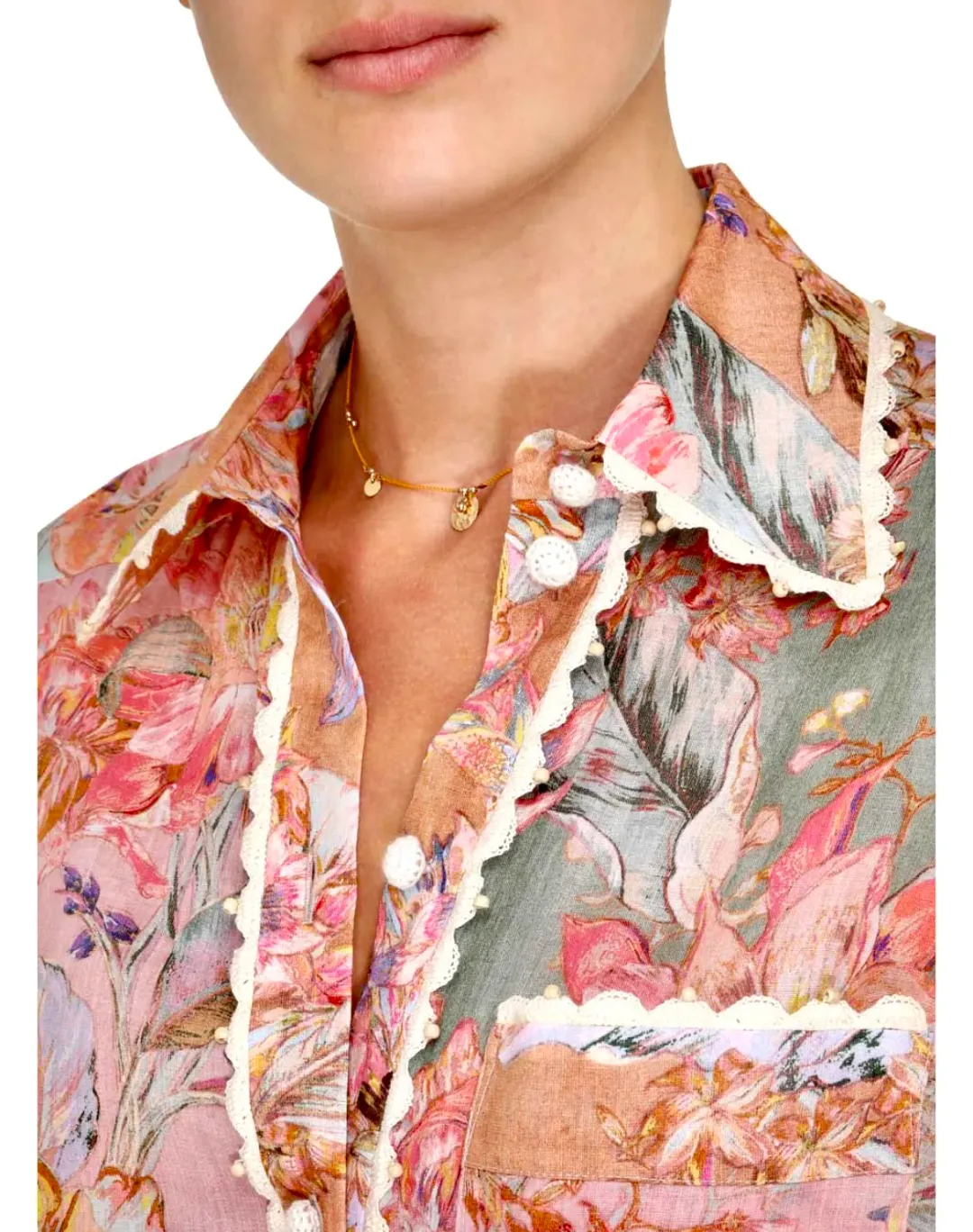 Zimmerman Cira Top and Pant Set Multi-colored Size 0P-1/ Au 6-10 for rent on The Volte - main image
