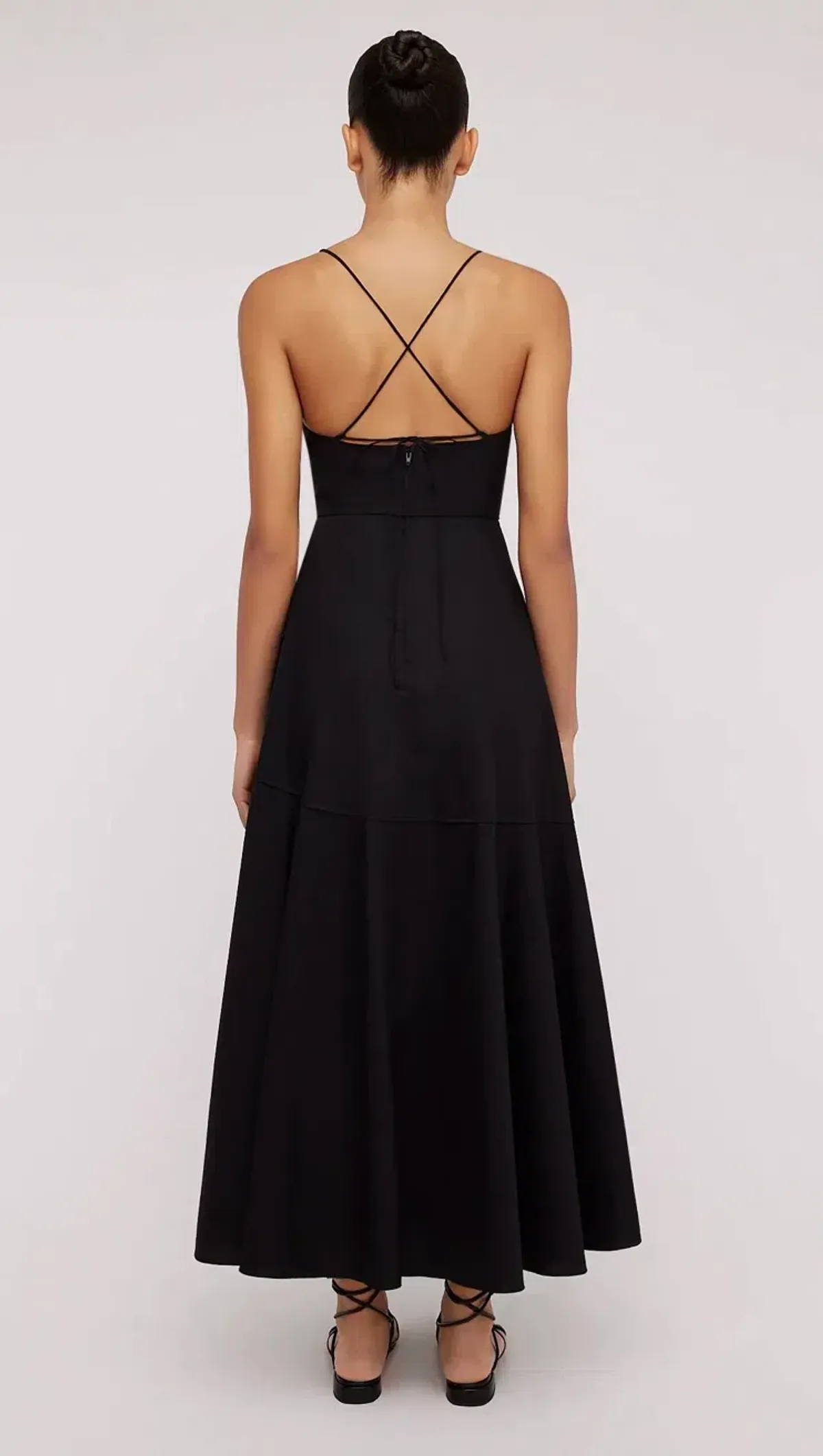 Scanlan Theodore Parachute Strappy Dress in Black Size AU 6 - Image 3