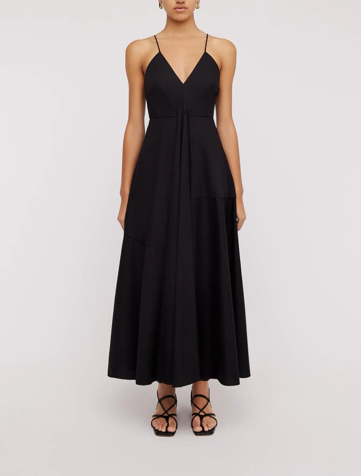 Scanlan Theodore Parachute Strappy Dress in Black Size AU 6 - Image 1