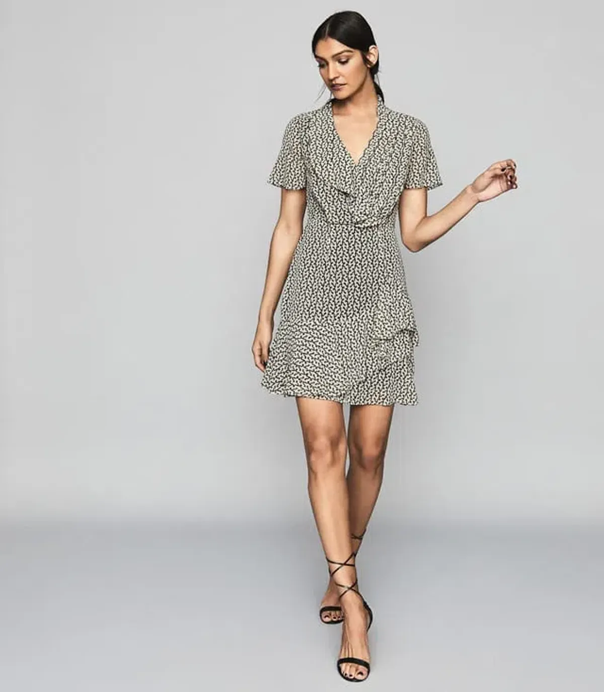 Reiss Paris Desert Trail Print Dress Print Size AU 6 - Image 1