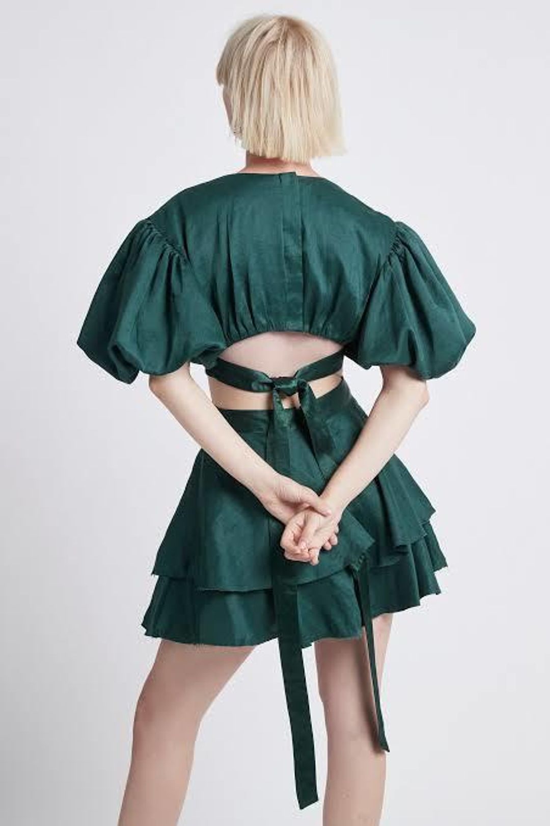 Aje Gracious Cut Out Mini Green 12 for rent on The Volte - main image
