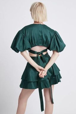 Aje Gracious Cut Out Mini Green 12 for rent on The Volte - image 3