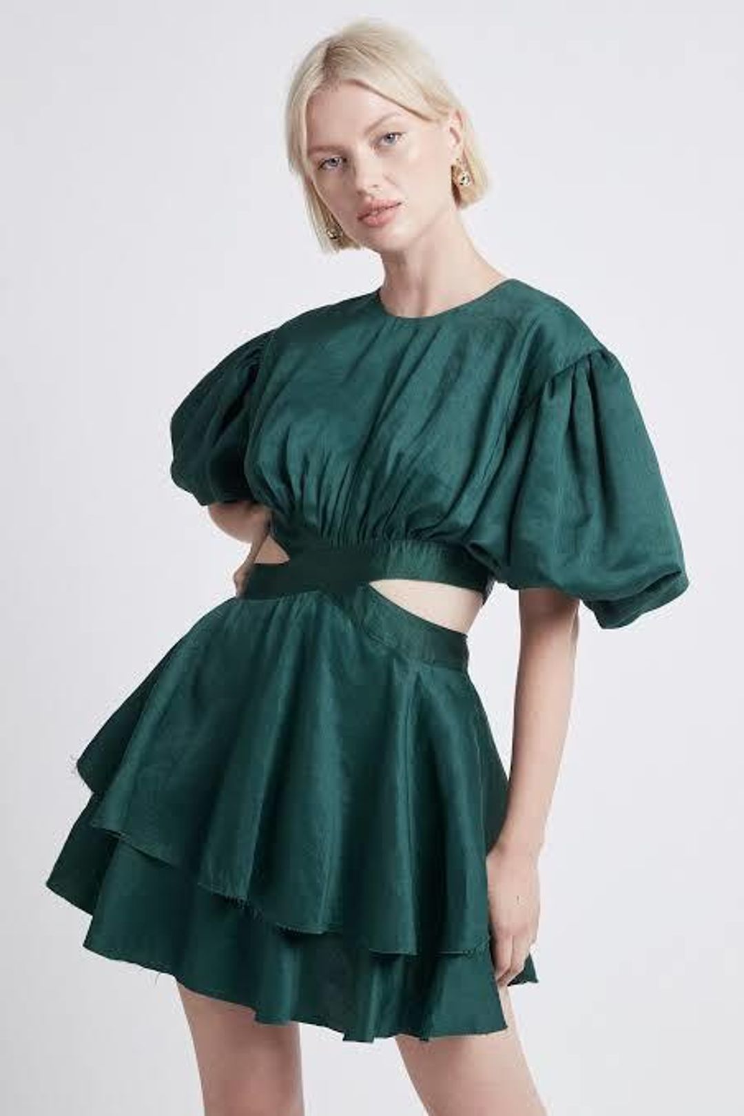 Aje Gracious Cut Out Mini Green 12 for rent on The Volte - main image