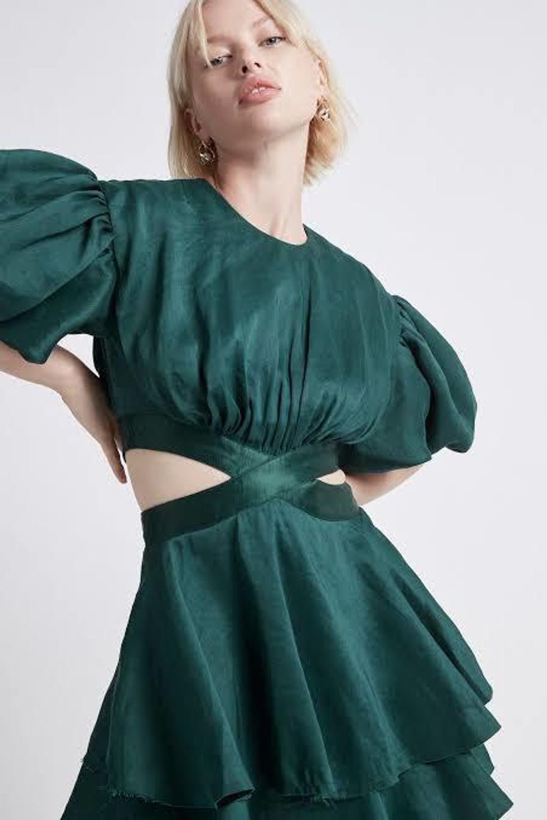Aje Gracious Cut Out Mini Green 12 for rent on The Volte - main image