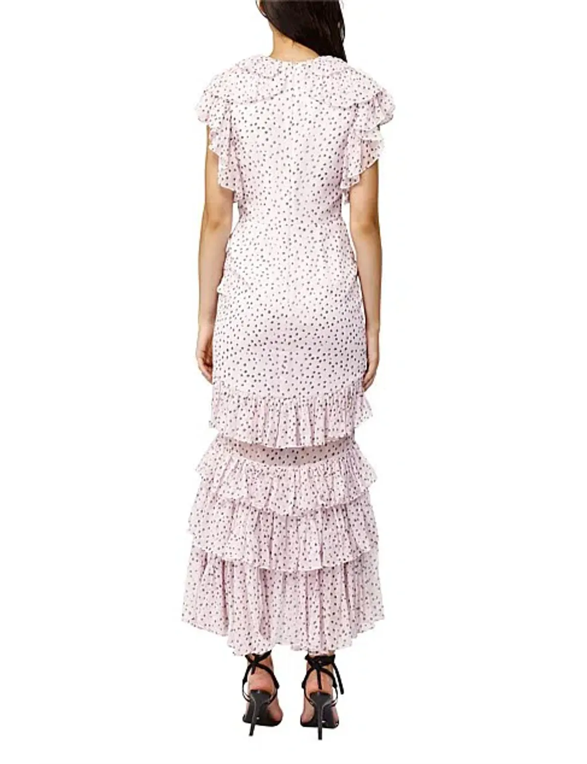 Acler Wendell Dress Polka Dot Lilac Size AU 12 - Image 4