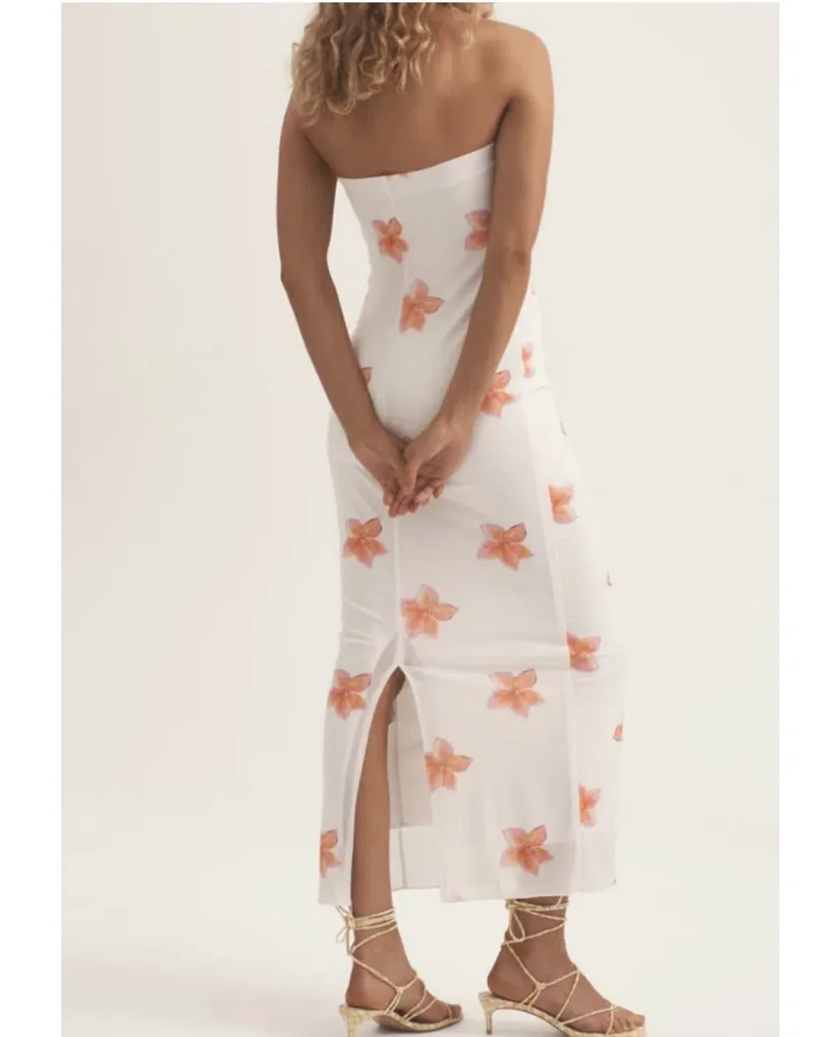 Ownley Petra Midi Dress Frangipani Size M / Au 10 - Image 3