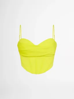 Sheike Lola Bustier Size 8 and Pant Size 10 Coord Set in Lime Green for rent on The Volte - image 5