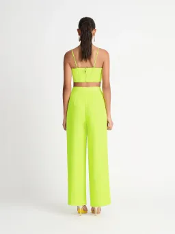 Sheike Lola Bustier Size 8 and Pant Size 10 Coord Set in Lime Green for rent on The Volte - image 3