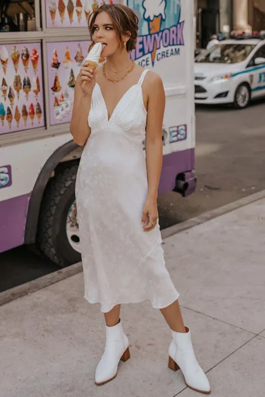 Spell Rosalie Jacquard Slip White Size M / AU 10 for rent on The Volte - main image