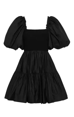 Aje Casa Puff Sleeve Mini Dress Black Size AU 8 for rent on The Volte - image 5