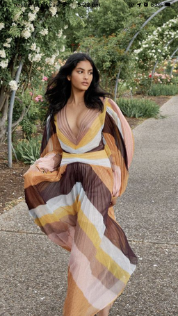 Acler Astone Midi Dress Rainbow Stripe Size 12 for rent on The Volte - image 5