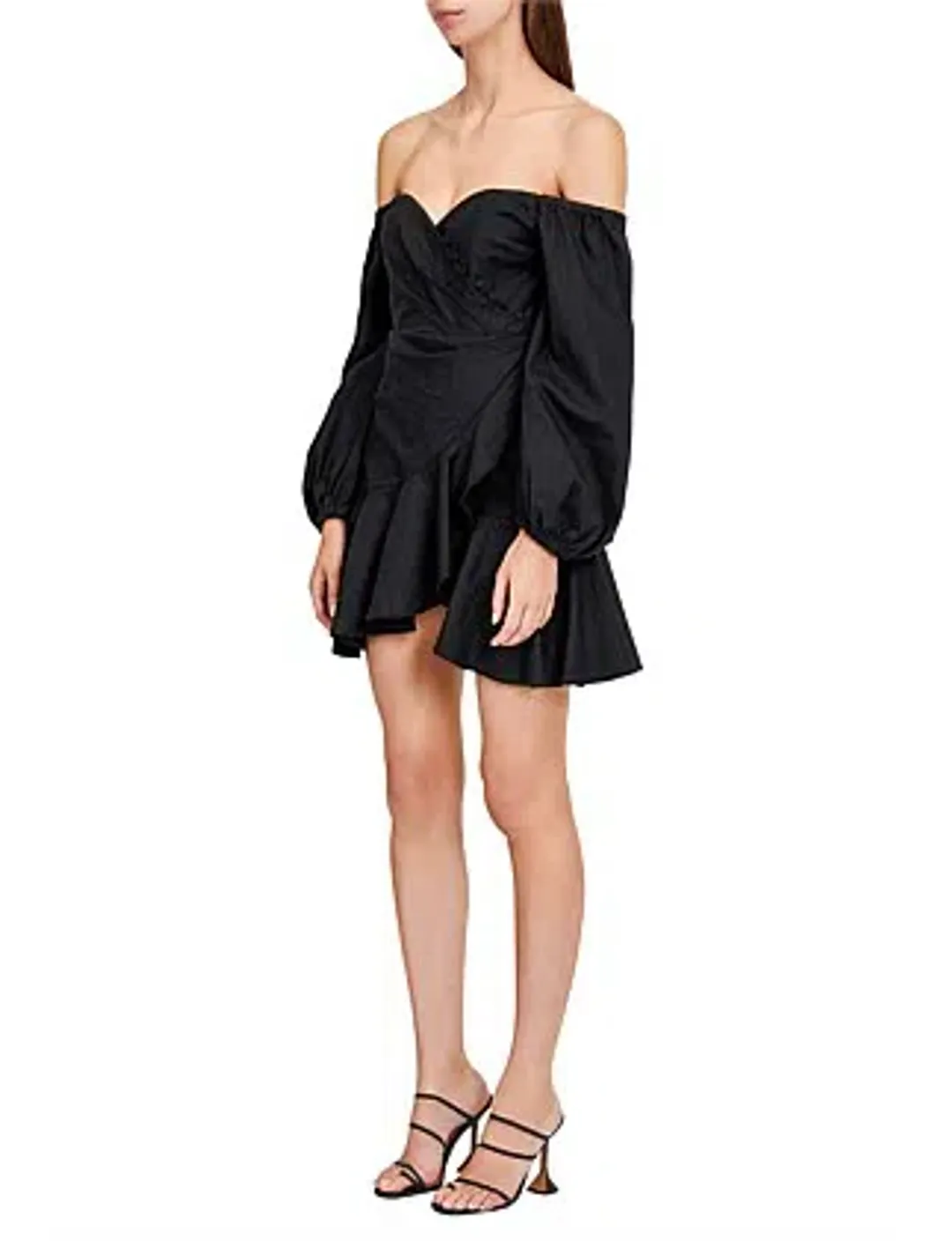 Significant Other Jasmine Short Sleeve Mini Dress Black Size AU 12 for rent on The Volte - main image