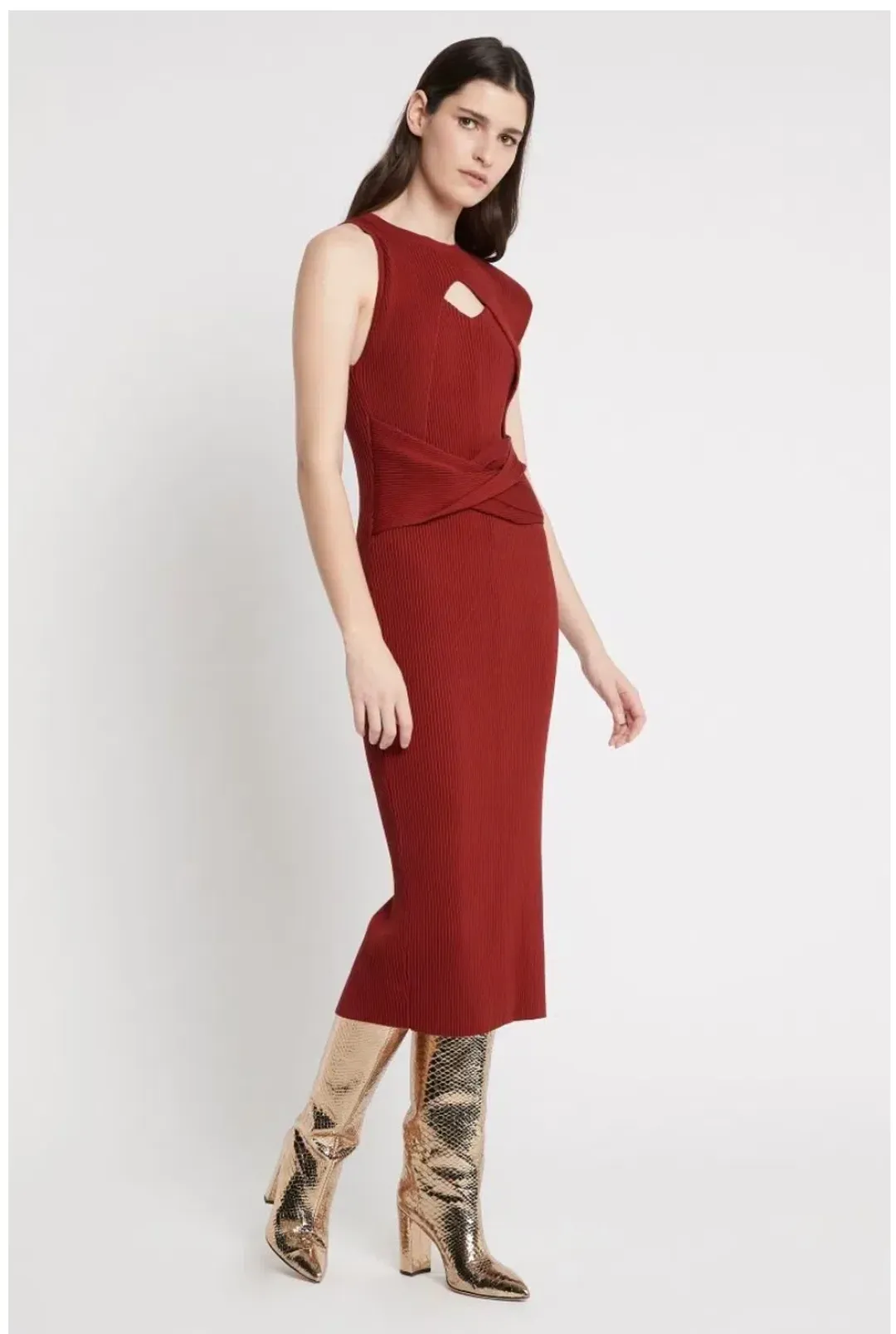Sass & Bide No More Wishing Dress in Cherry Red Size 6 for rent on The Volte - main image