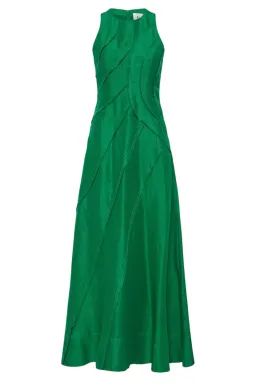 Aje Faraway Midi Dress Emerald Green Size 8 for rent on The Volte - image 5