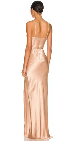 Shona Joy La Lune Bias Cowl Maxi Dress in Desert Rose for rent on The Volte - image 5