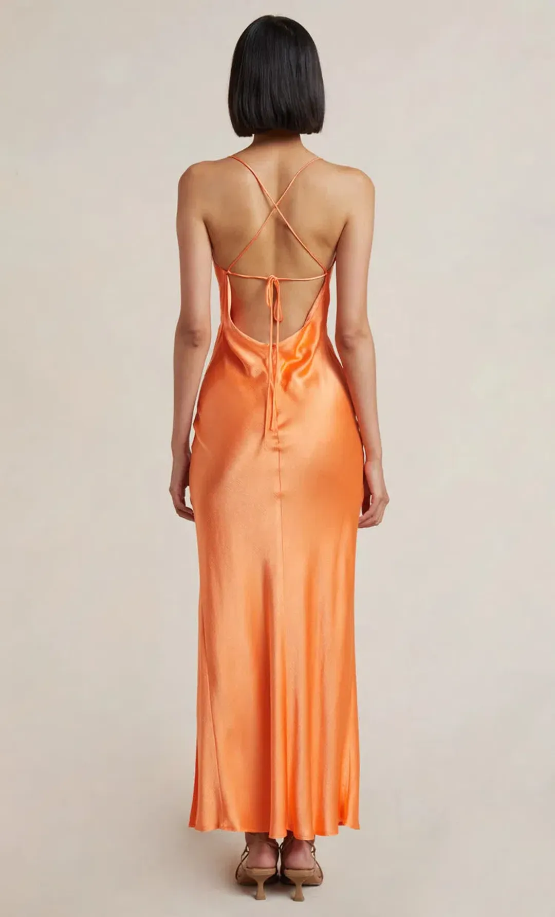 Bec & Bridge Annika Maxi Dress Coral Size 6 for rent on The Volte - main image