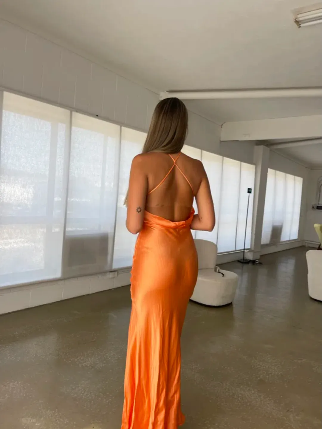 Bec & Bridge Annika Maxi Dress Coral Size 6 for rent on The Volte - main image