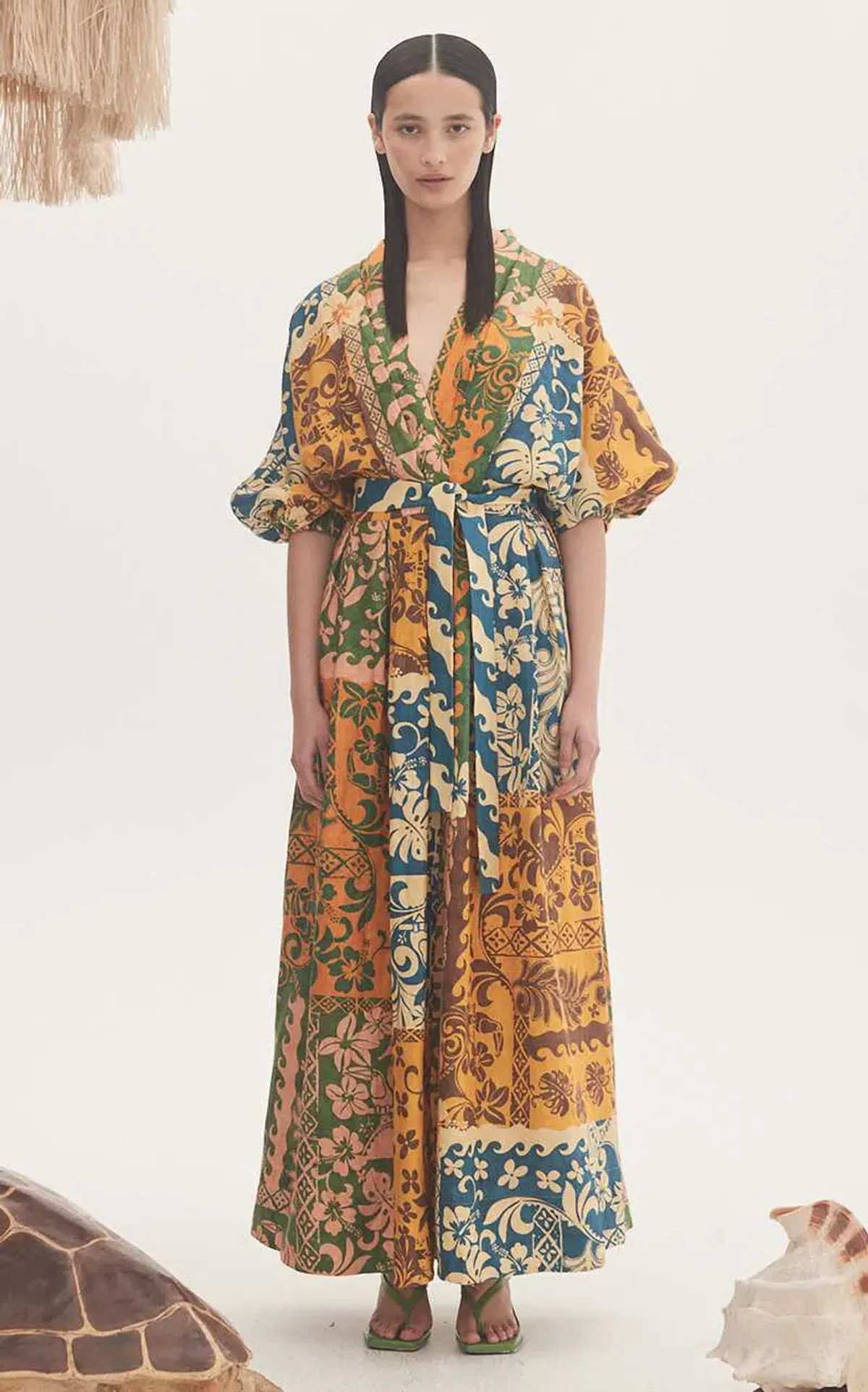 Alemais Archie Wrap Dress Multi Size 14 - Image 1