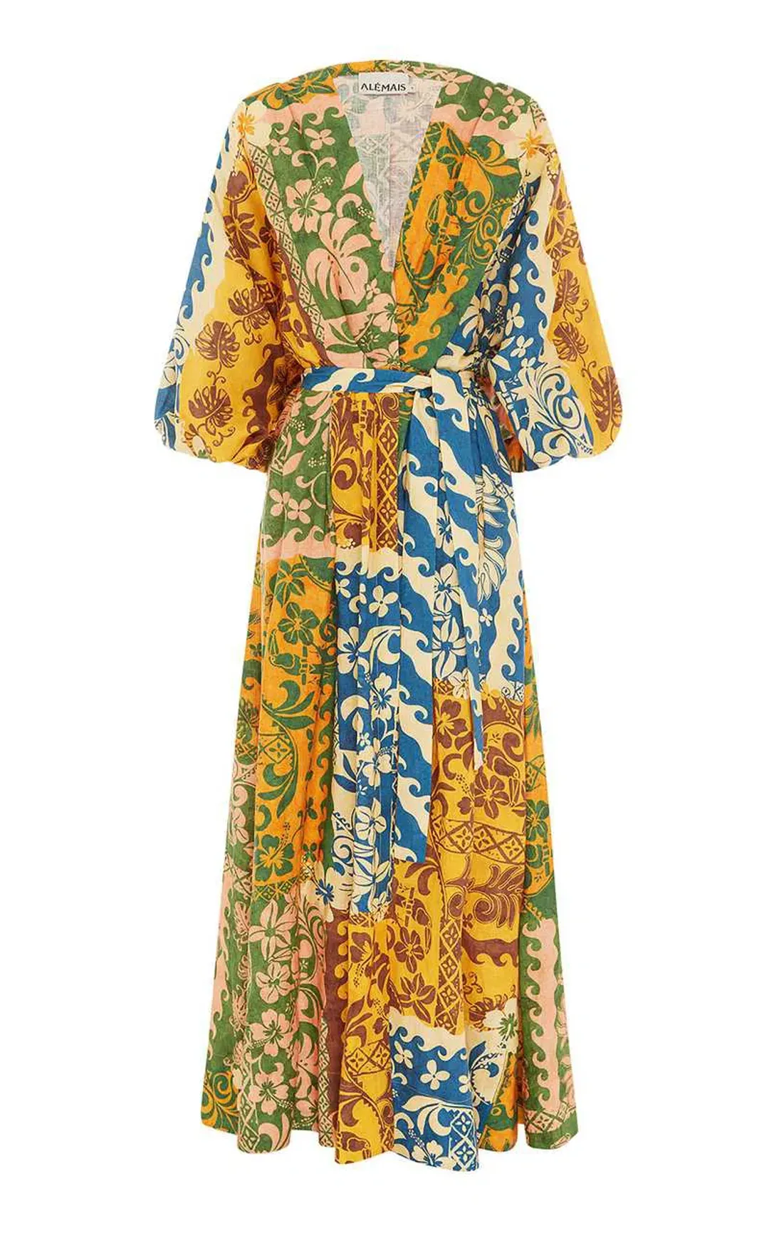 Alemais Archie Wrap Dress Multi Size 14 for rent on The Volte - main image