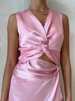 Anna Quan Violeta Dress in Rosa Size 6 for rent on The Volte - image 2
