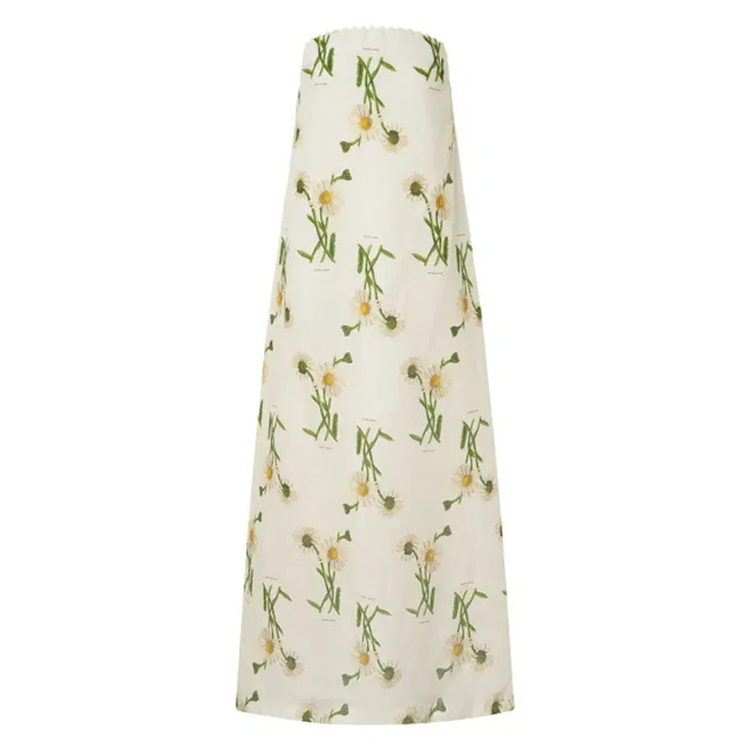 Oroton Field Daisy Gown in Soft Cream Size 10 for rent on The Volte - main image