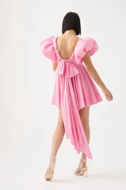 Aje Gretta Bow Back Mini Dress Ballerina Pink Size 8 for rent on The Volte - image 2