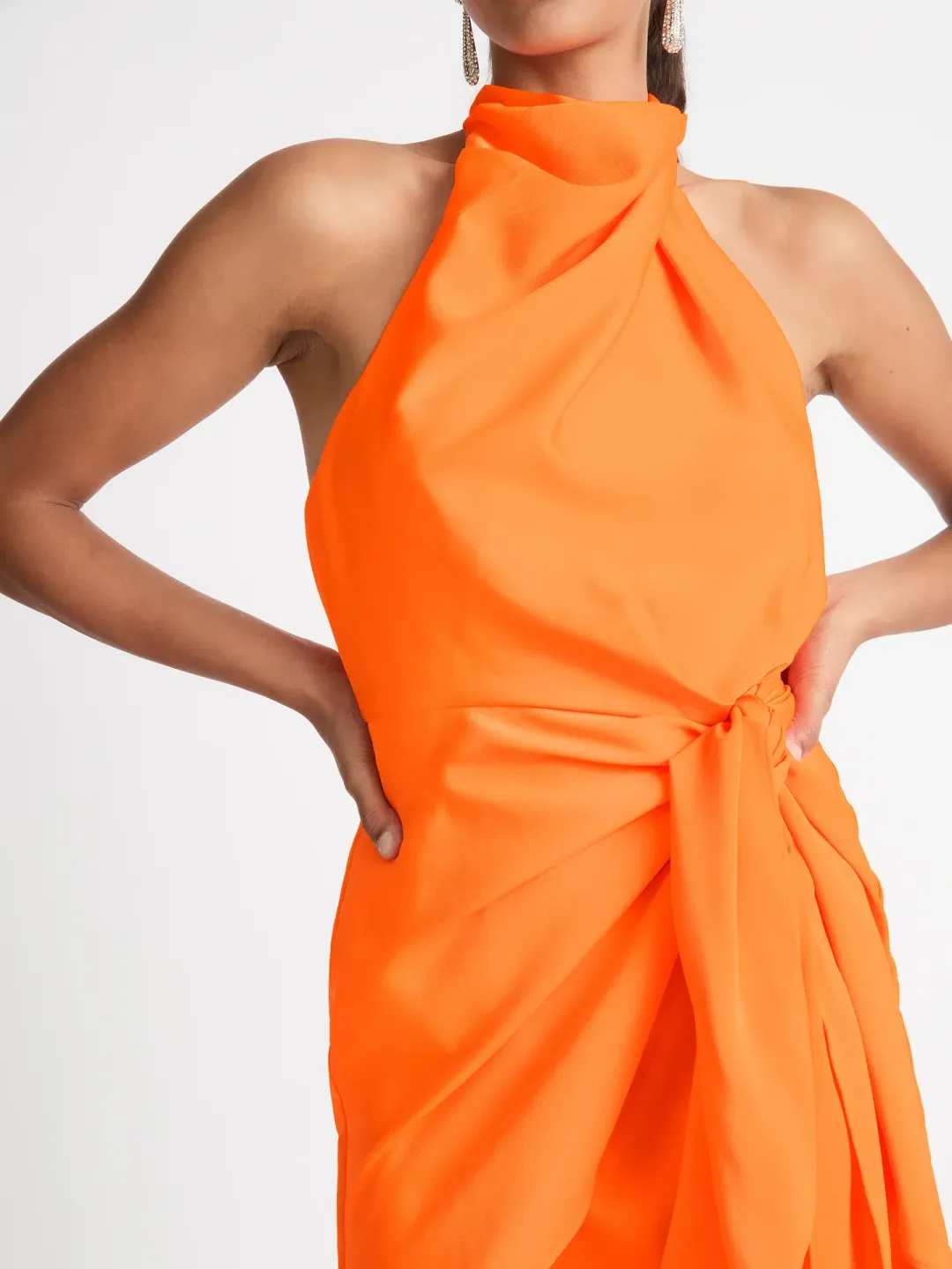 Sheike Mini Eternal Flame Dress Orange Size 14 for rent on The Volte - main image