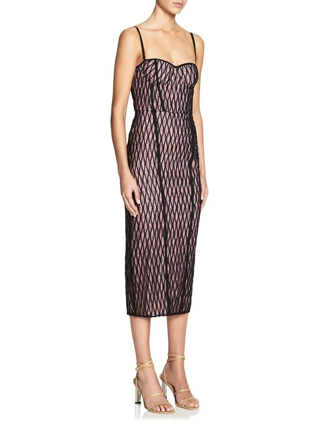 Manning Cartell Womens Pencil Dress Ropes & Cords Blaconette Lace Size 10 for rent on The Volte - main image