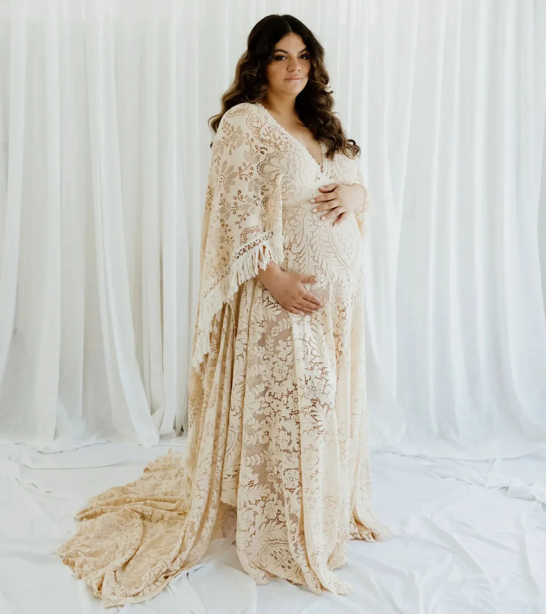 We Are Reclamation Magic Maker Gown Dark Ivory One Size for rent on The Volte - main image