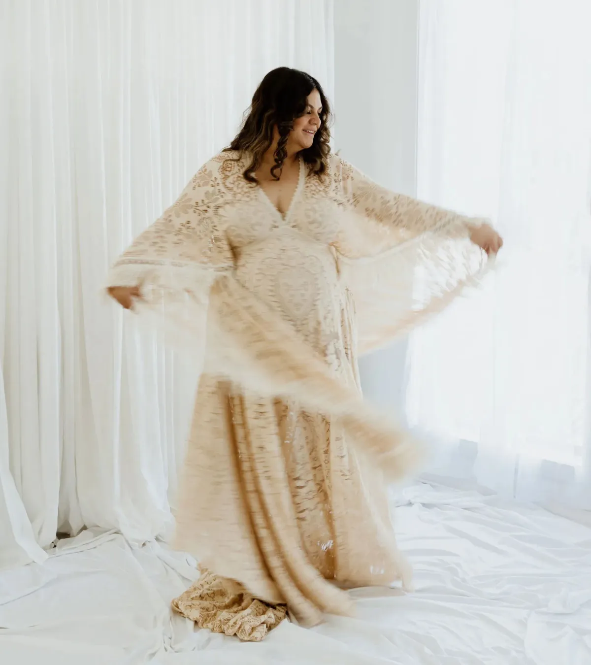 We Are Reclamation Magic Maker Gown Dark Ivory One Size - Image 12