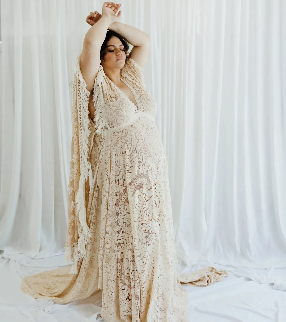 We Are Reclamation Magic Maker Gown Dark Ivory One Size - Image 13