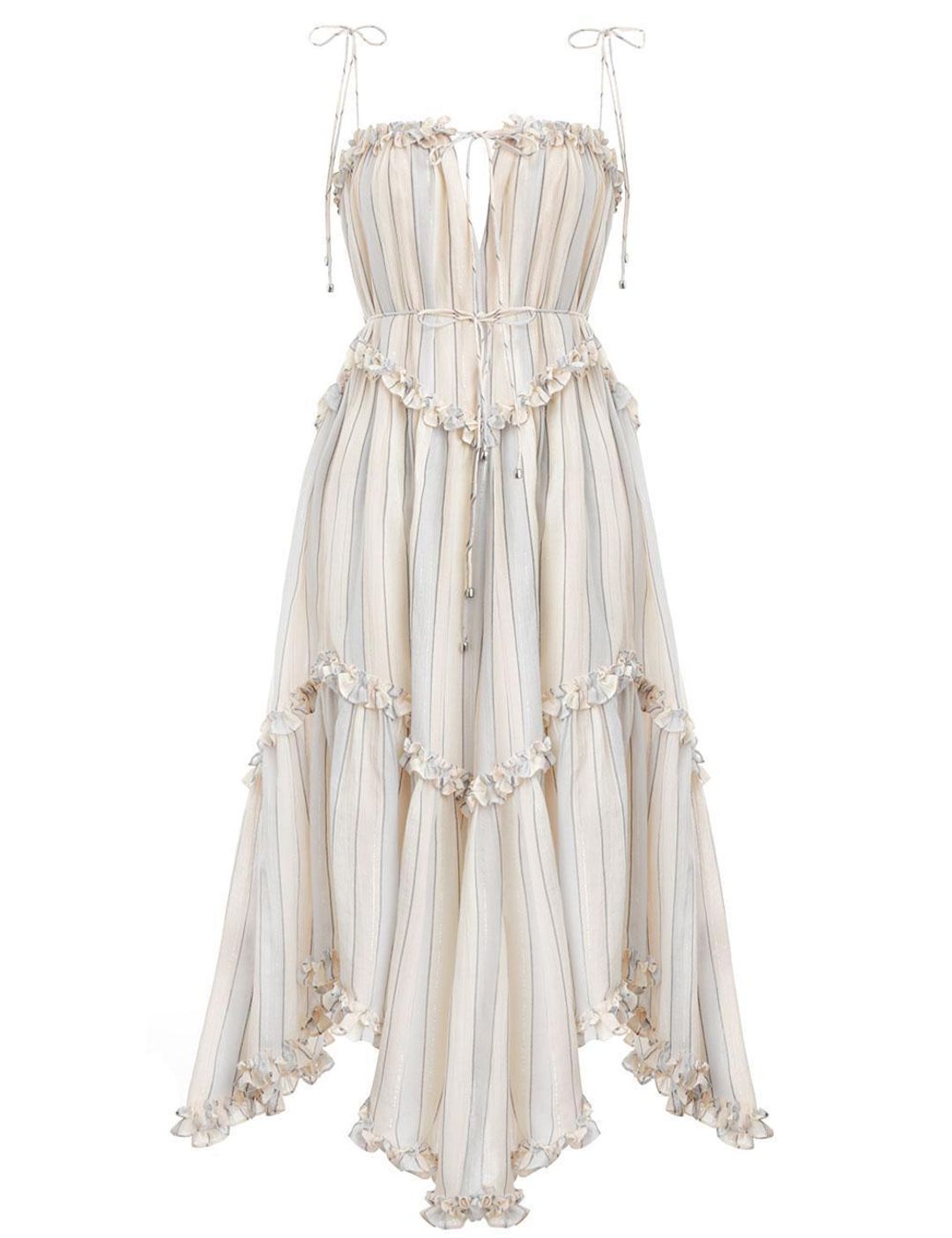 Zimmermann Bowie Floating Stripe Dress Size 8 for rent on The Volte - main image